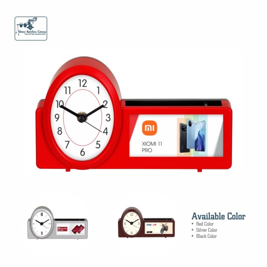 Table Clock cum Pen Stand