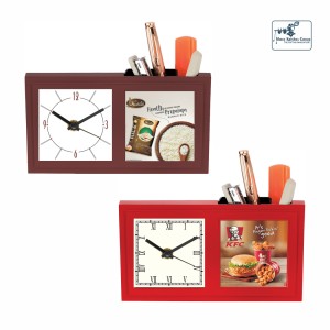 Table Clock with Pen Stand