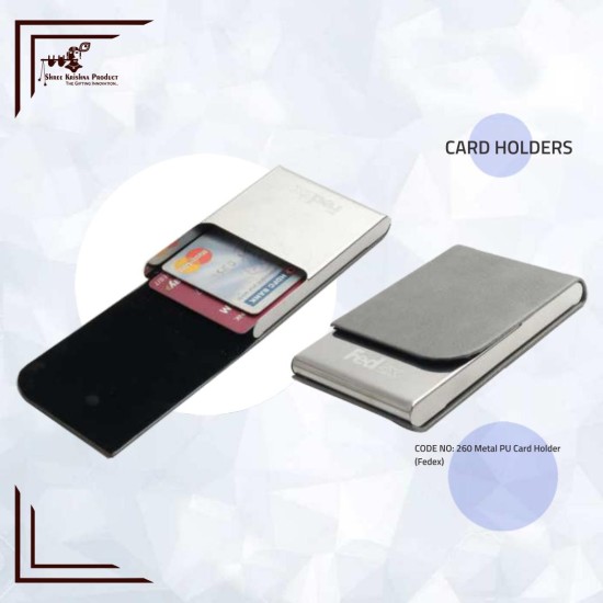 Metal PU Card Holder